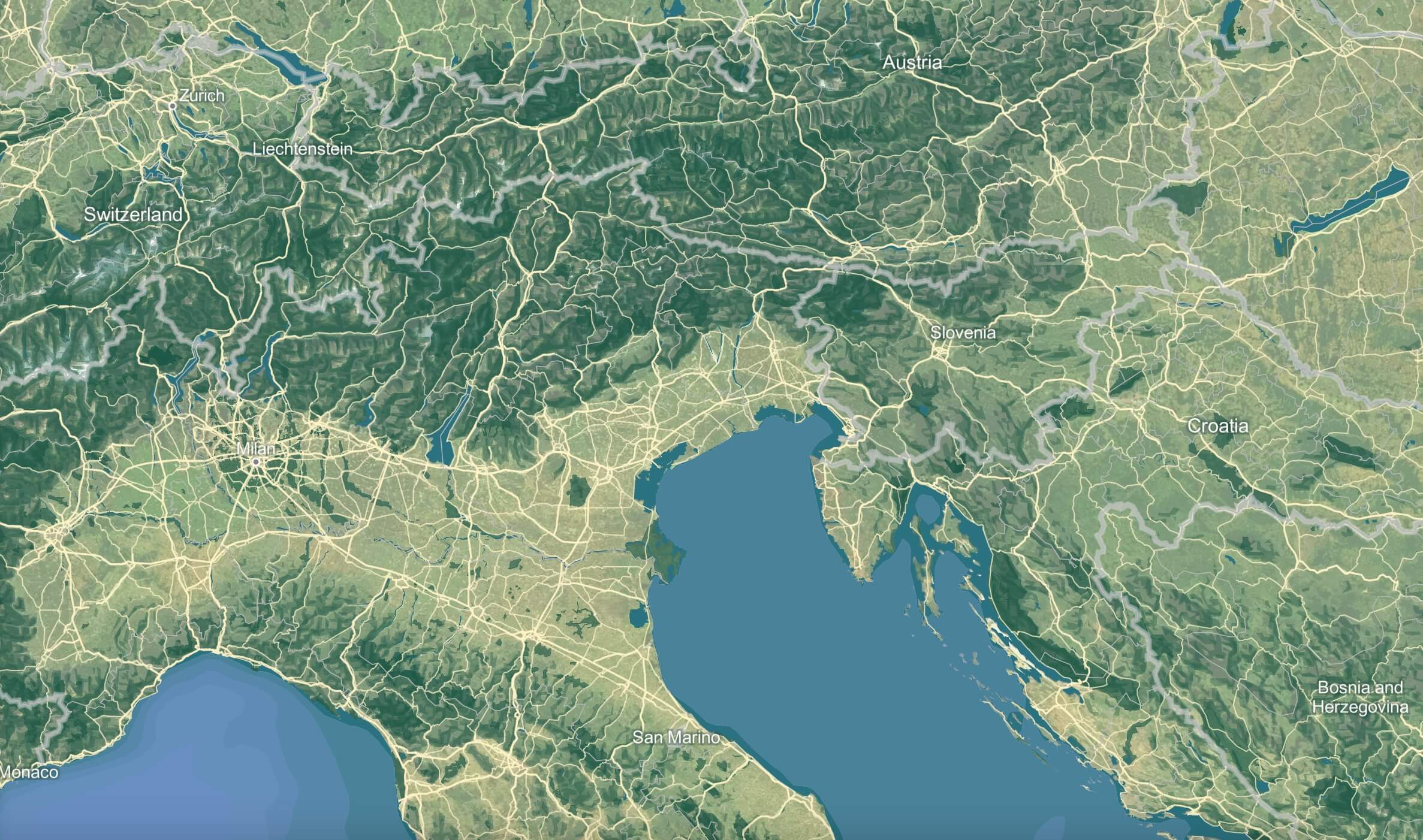 Croatia background map desktop