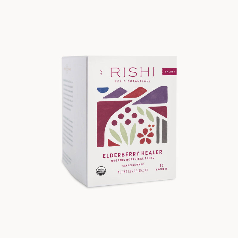 The Rishi Tea & Botanicals Elderberry Healer.