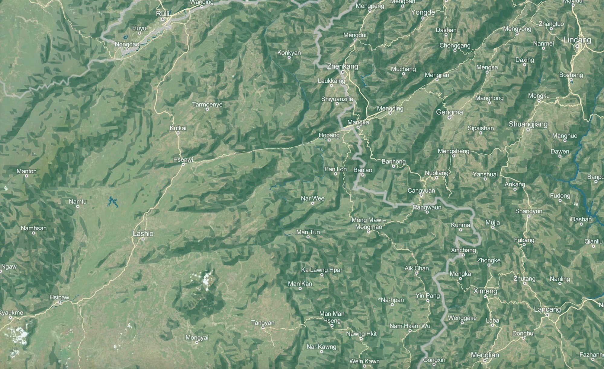 Yunnan background map desktop