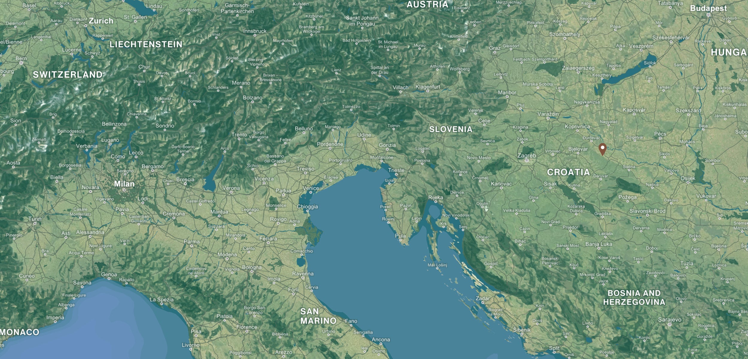 Croatia background map desktop