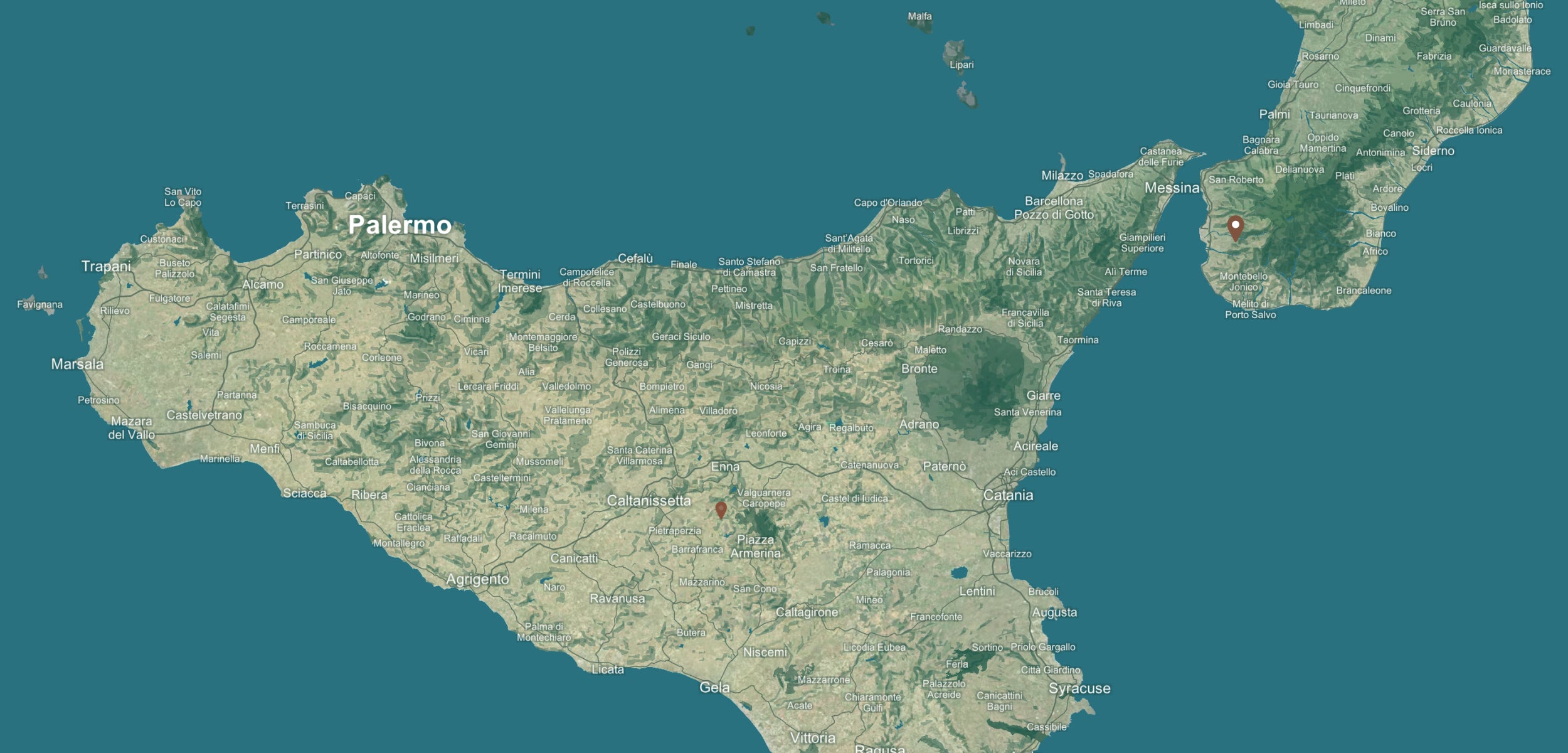 Calabria background map desktop