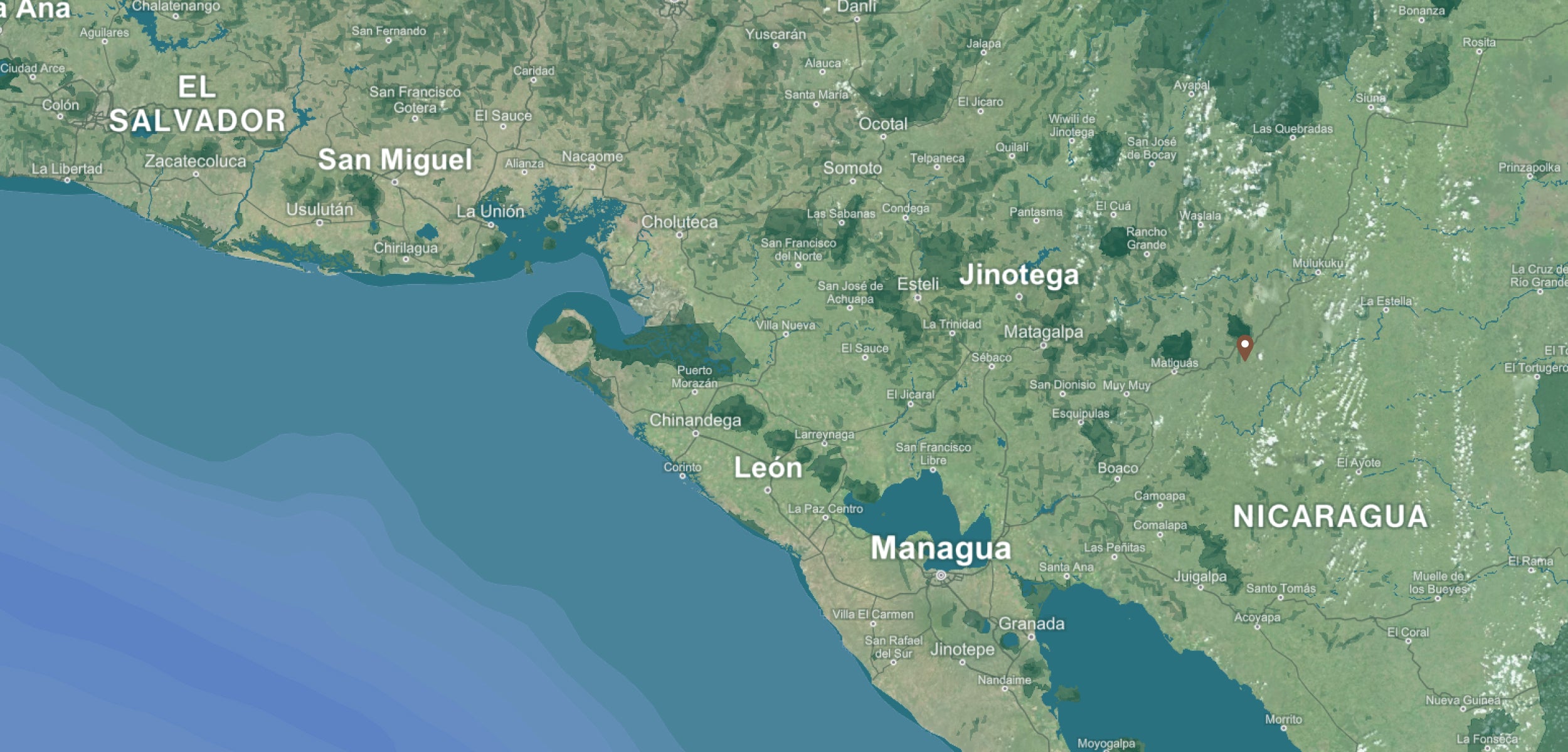 Nicaragua background map desktop