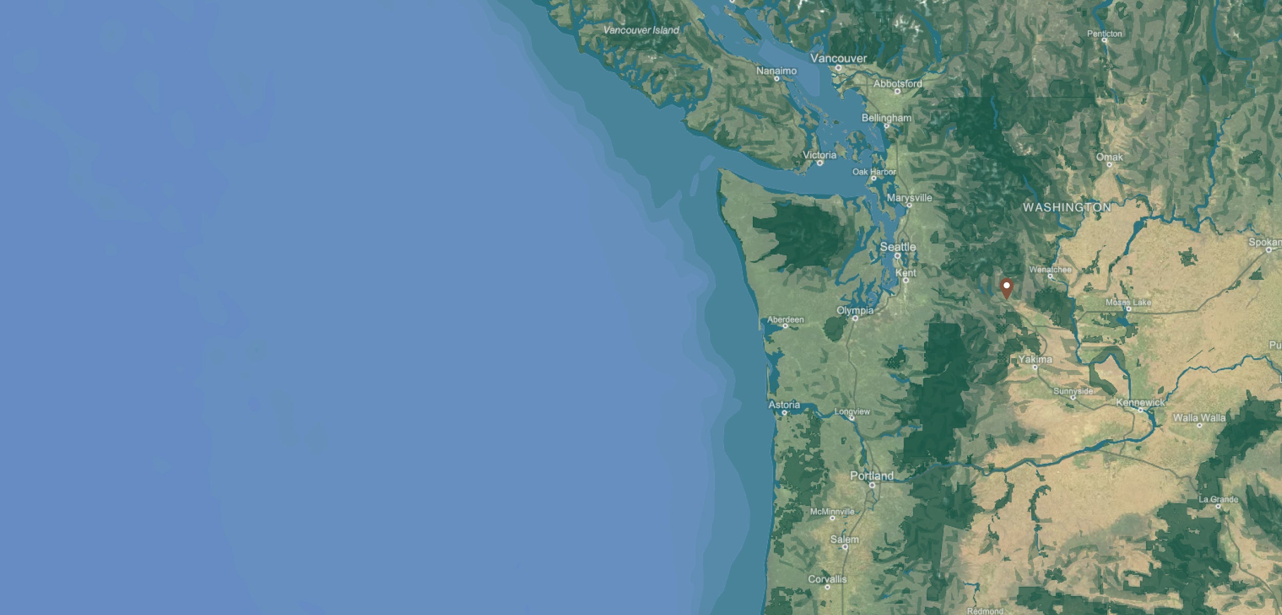 Washington State background map desktop