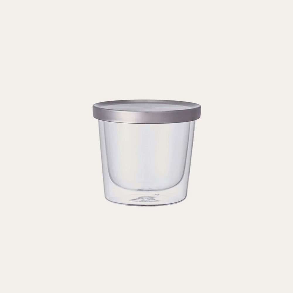 Kinto Double Wall Glass Cup & Lid