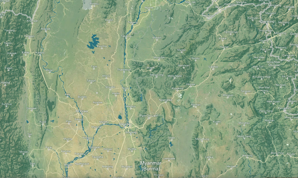 Shan State background map mobile