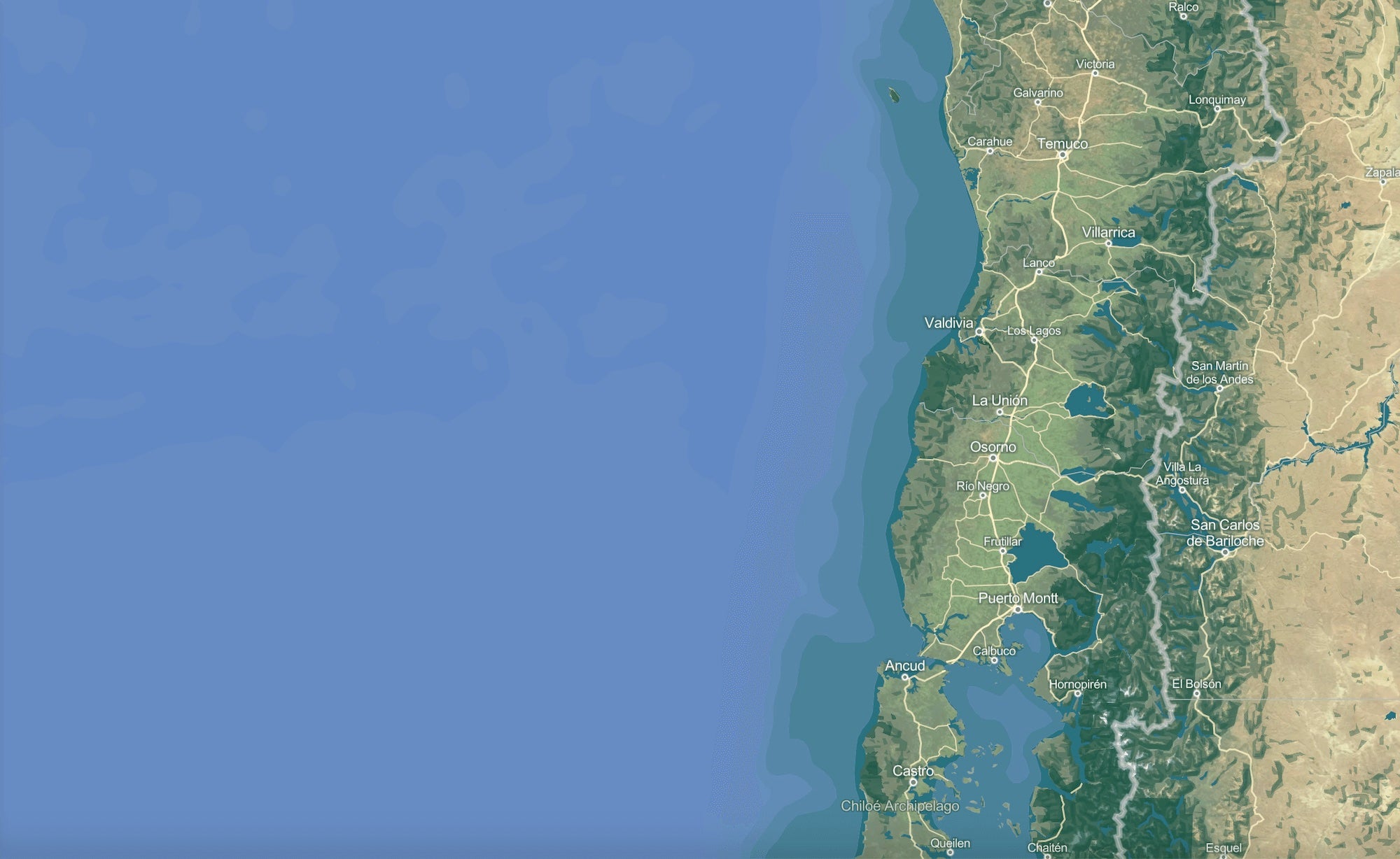 Patagonia background map desktop